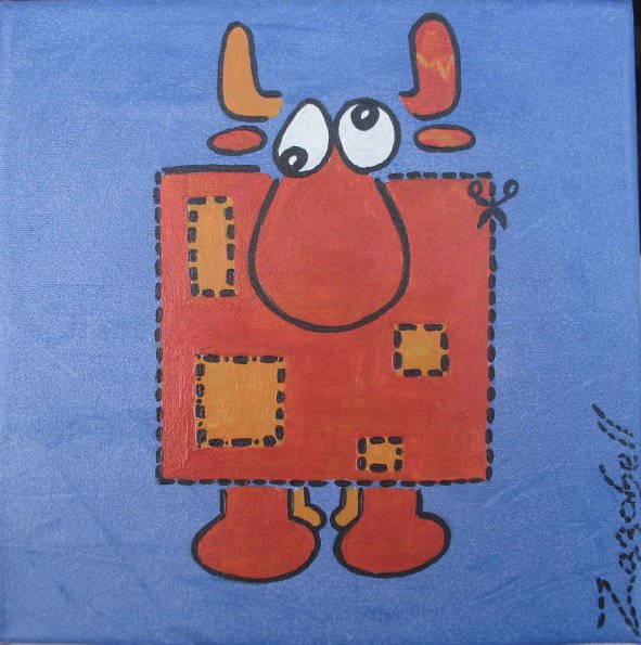 Vache à la découpe